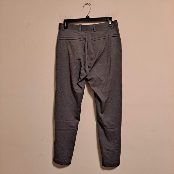 Uniqlo Ezy Ankle Pants Ultra Stretch Dry-Ex Straight Leg Gray Mens Size Small - Picture 4 of 15